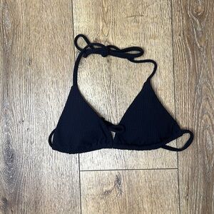 Becca Black Bikini Top Size S